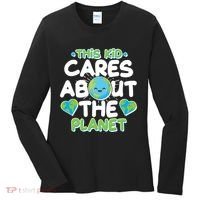 Cute This Kid Cares About The Planet Women's Long Sleeve Shirt thumb 0