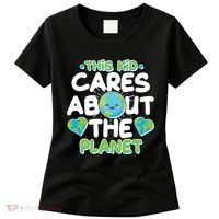 Cute This Kid Cares About The Planet Women's T-Shirt thumb 0