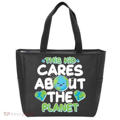 Cute This Kid Cares About The Planet Tote Bag