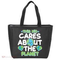 Cute This Kid Cares About The Planet Tote Bag thumb 0
