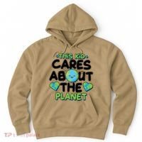 Cute This Kid Cares About The Planet Hoodie thumb 0