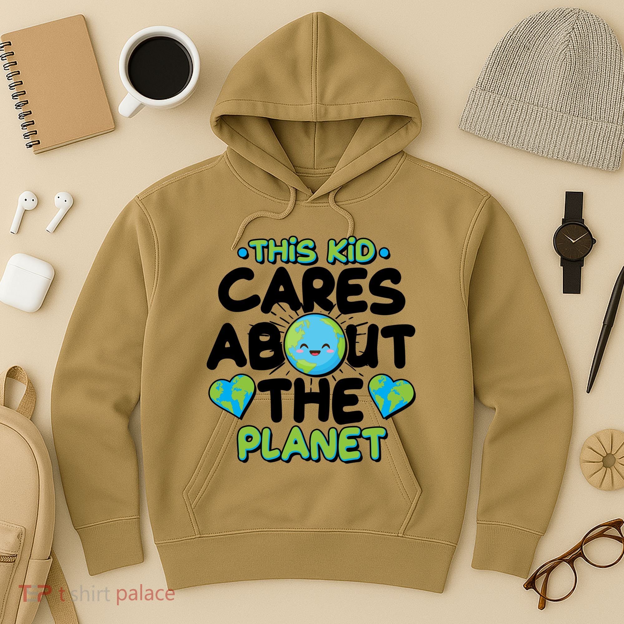 Cute This Kid Cares About The Planet Hoodie