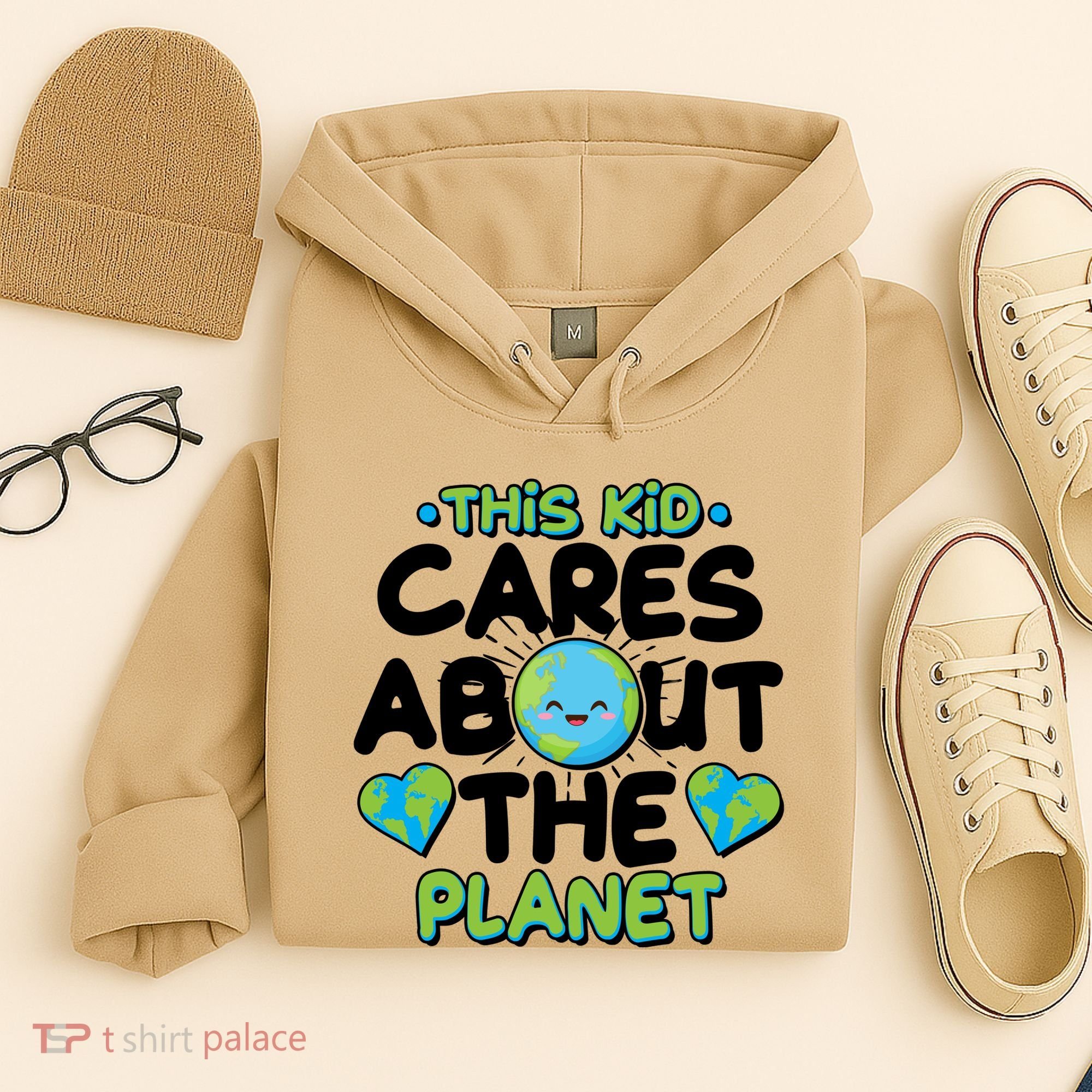 Cute This Kid Cares About The Planet Hoodie
