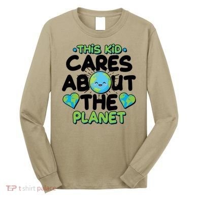 Cute This Kid Cares About The Planet Long Sleeve Shirt