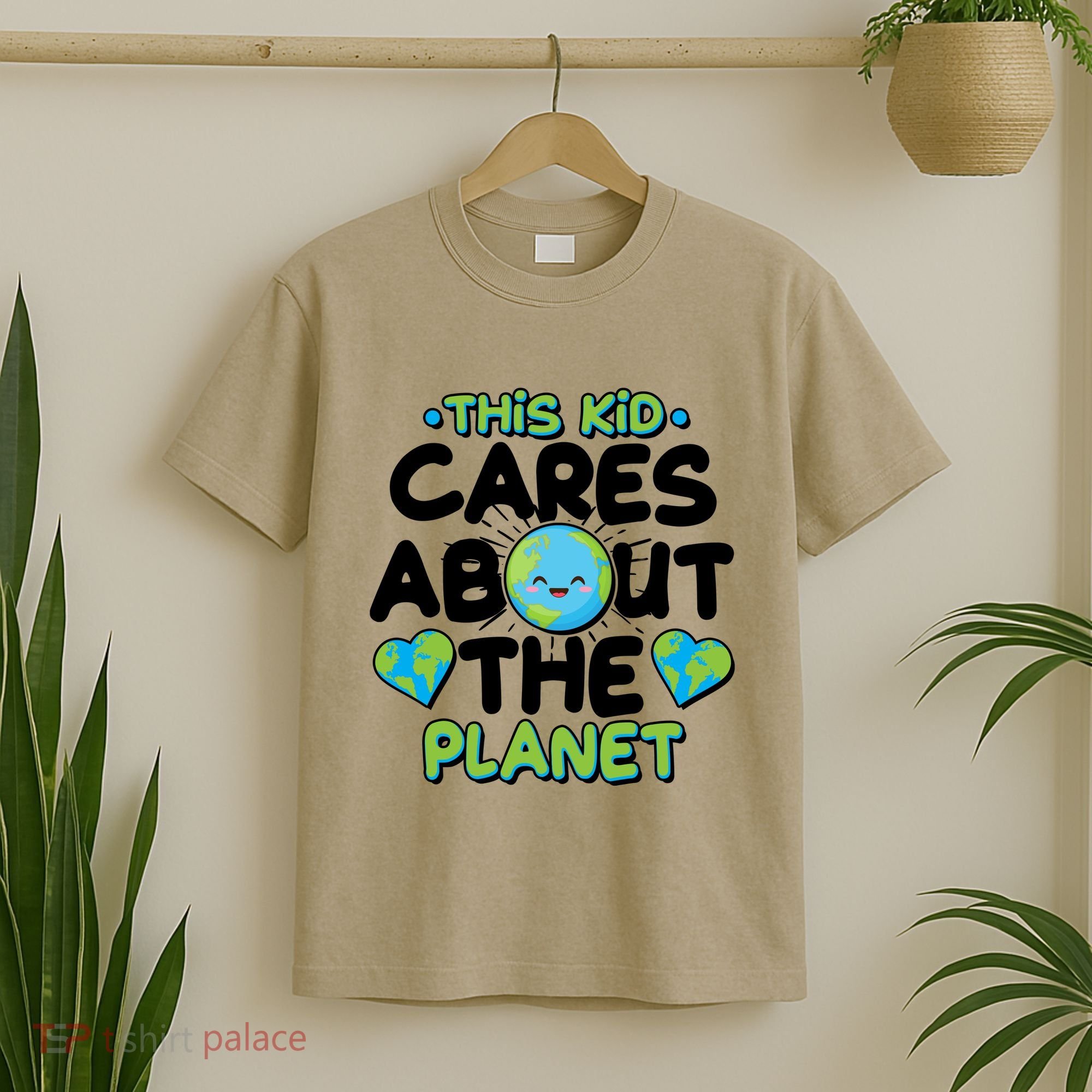 Cute This Kid Cares About The Planet T-Shirt