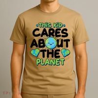 Cute This Kid Cares About The Planet T-Shirt thumb 3
