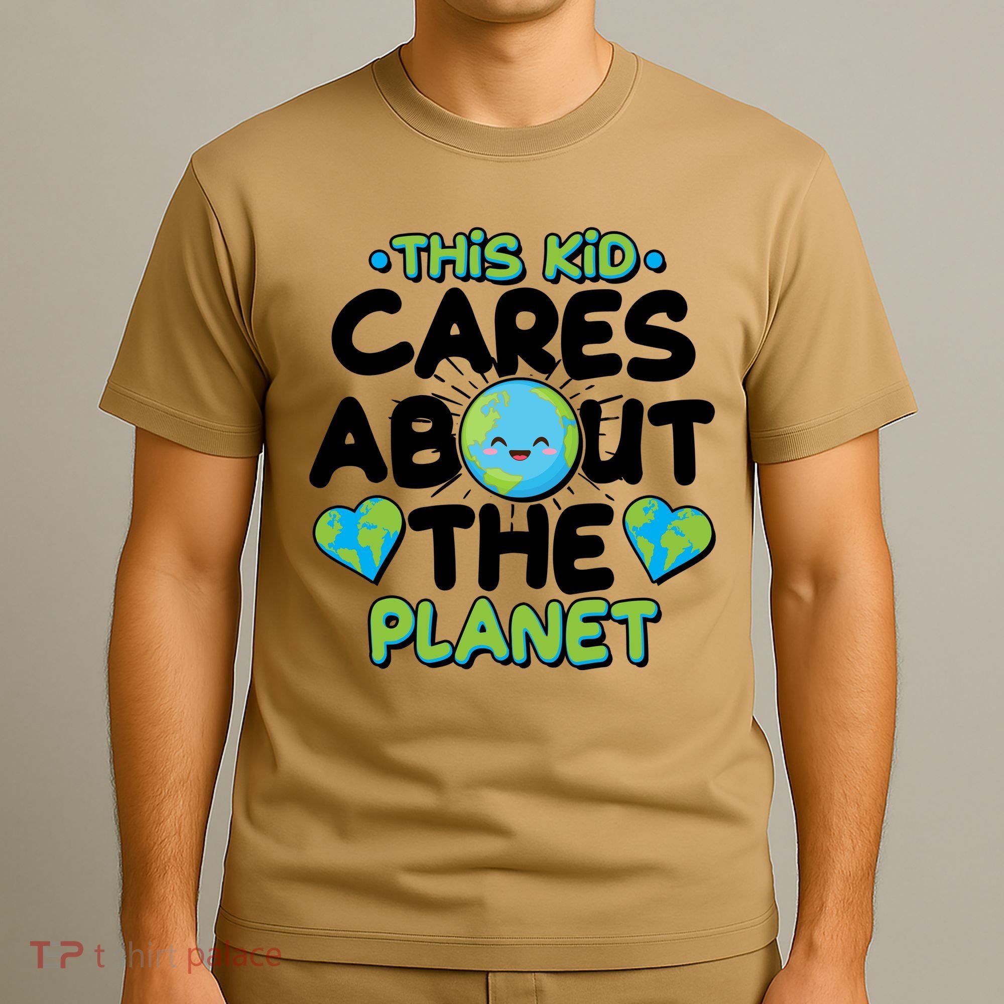 Cute This Kid Cares About The Planet T-Shirt