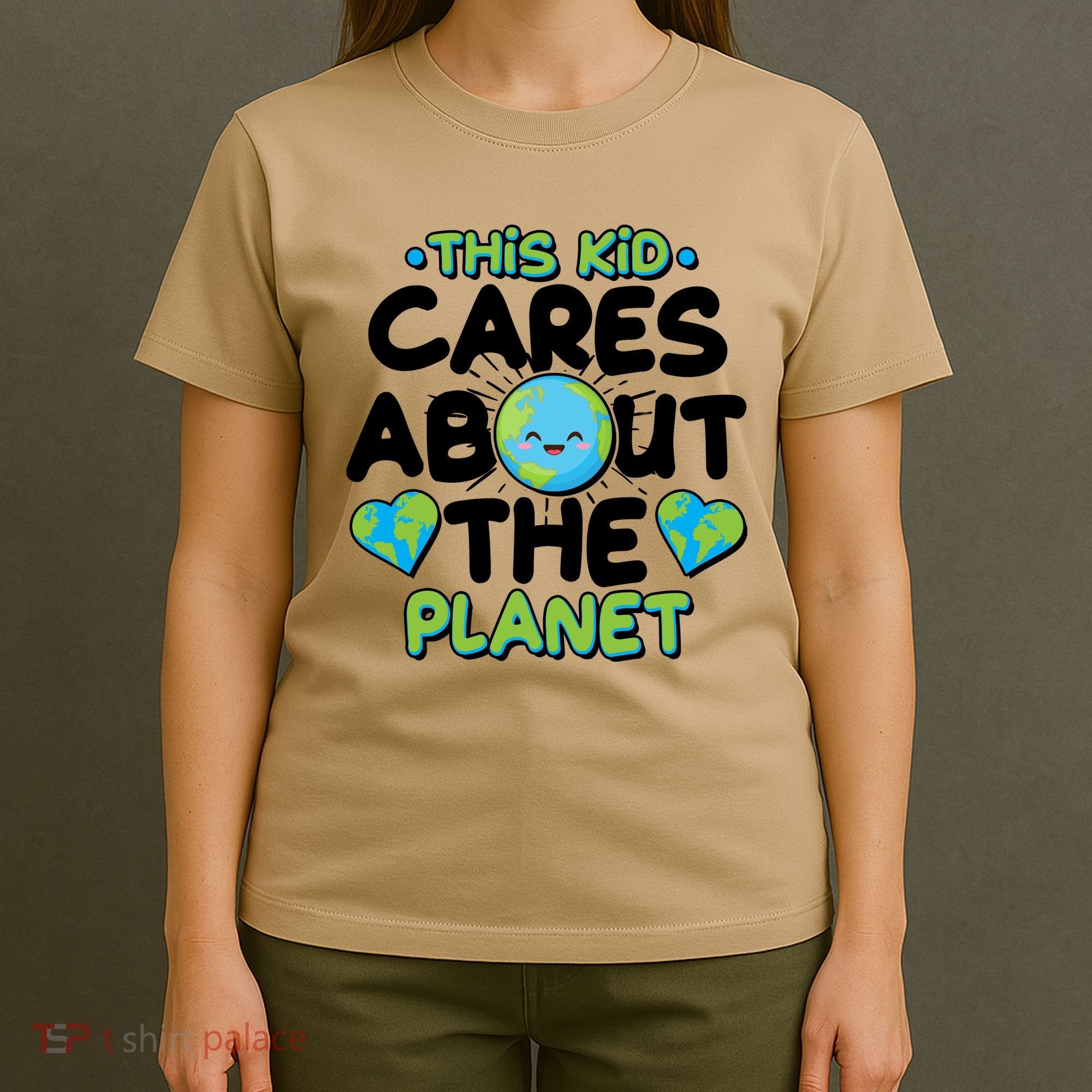 Cute This Kid Cares About The Planet T-Shirt