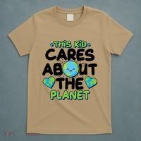 Cute This Kid Cares About The Planet T-Shirt thumb 5