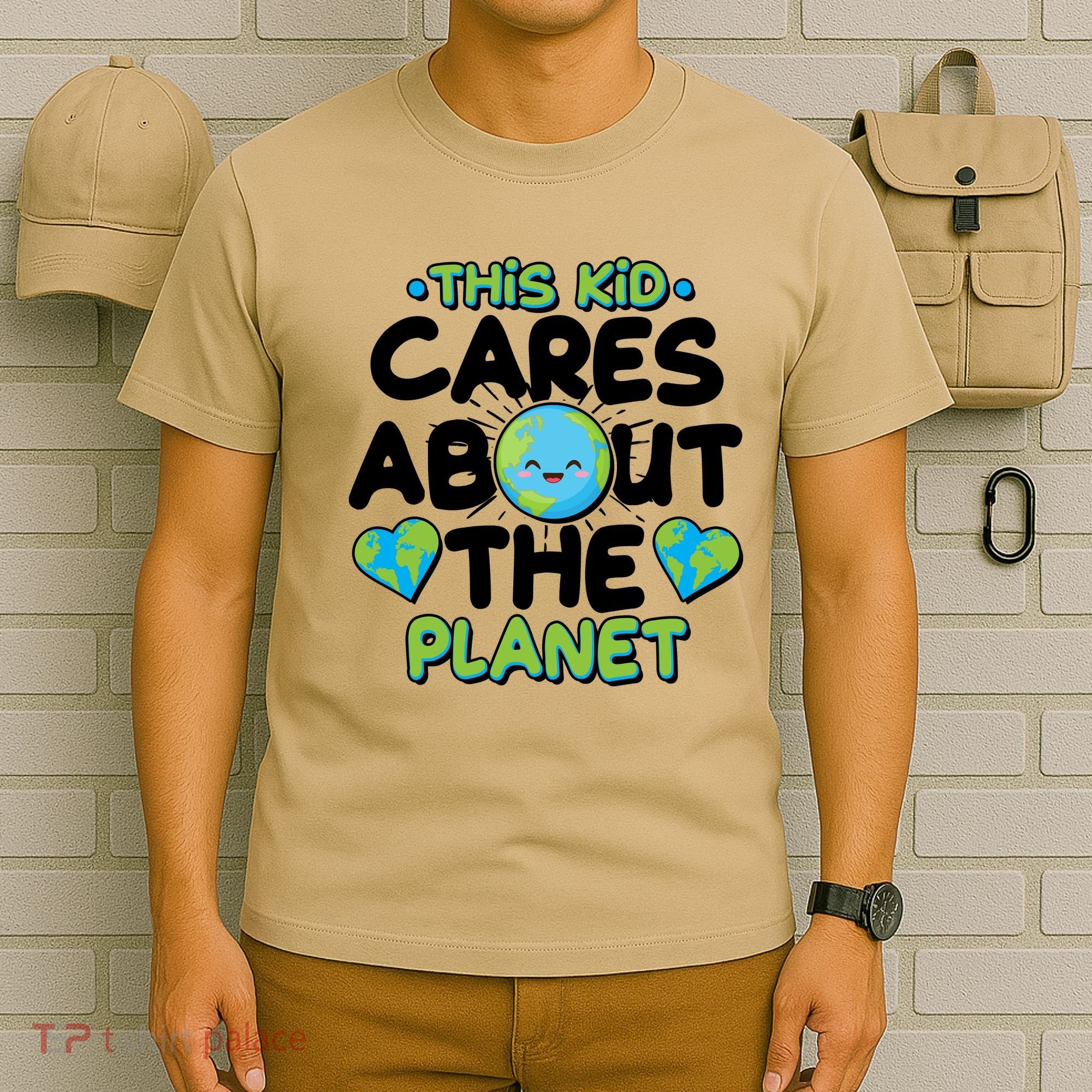 Cute This Kid Cares About The Planet T-Shirt