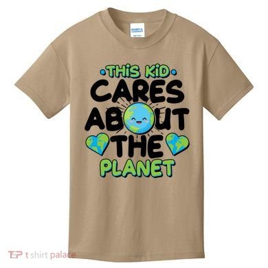 Cute This Kid Cares About The Planet Kids T-Shirt