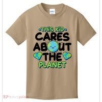 Cute This Kid Cares About The Planet Kids T-Shirt thumb 0
