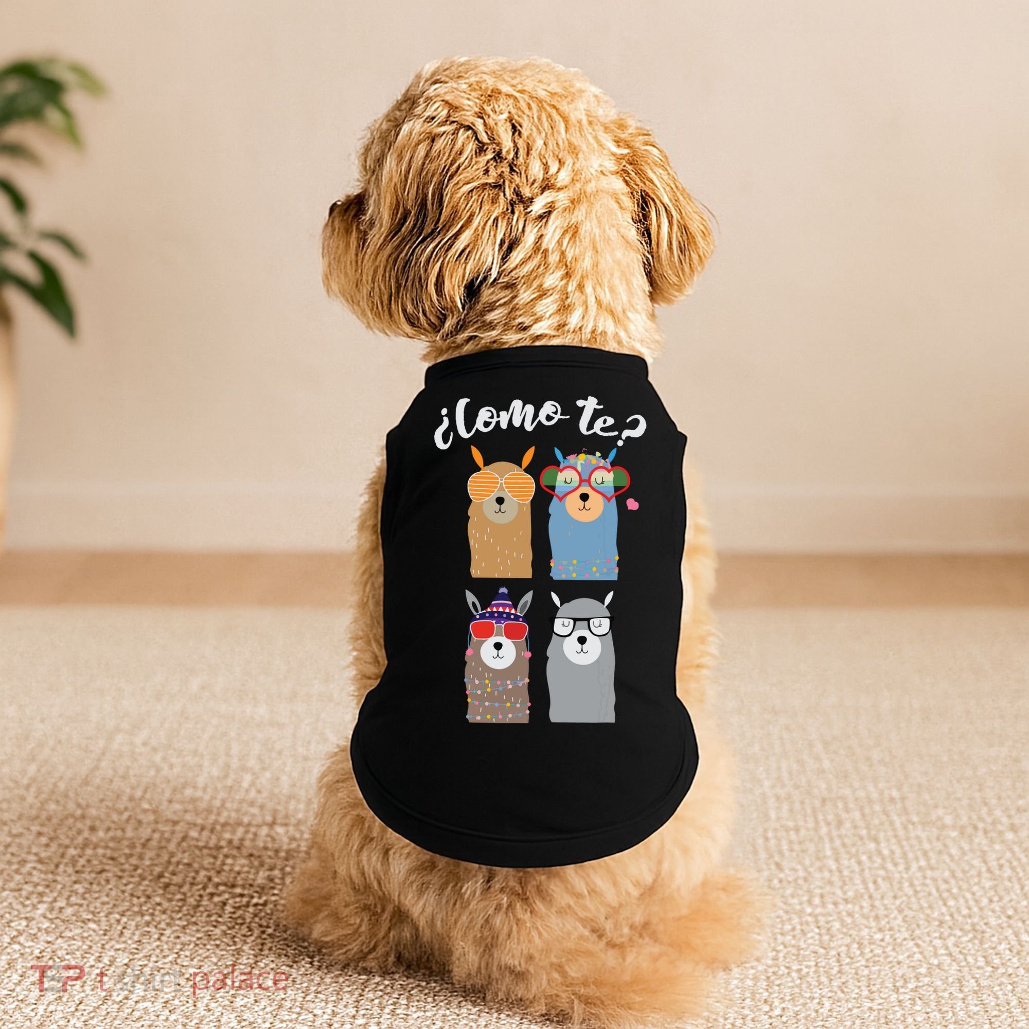 Como Te Llamas Funny Student Spanish Teacher Doggie Tank