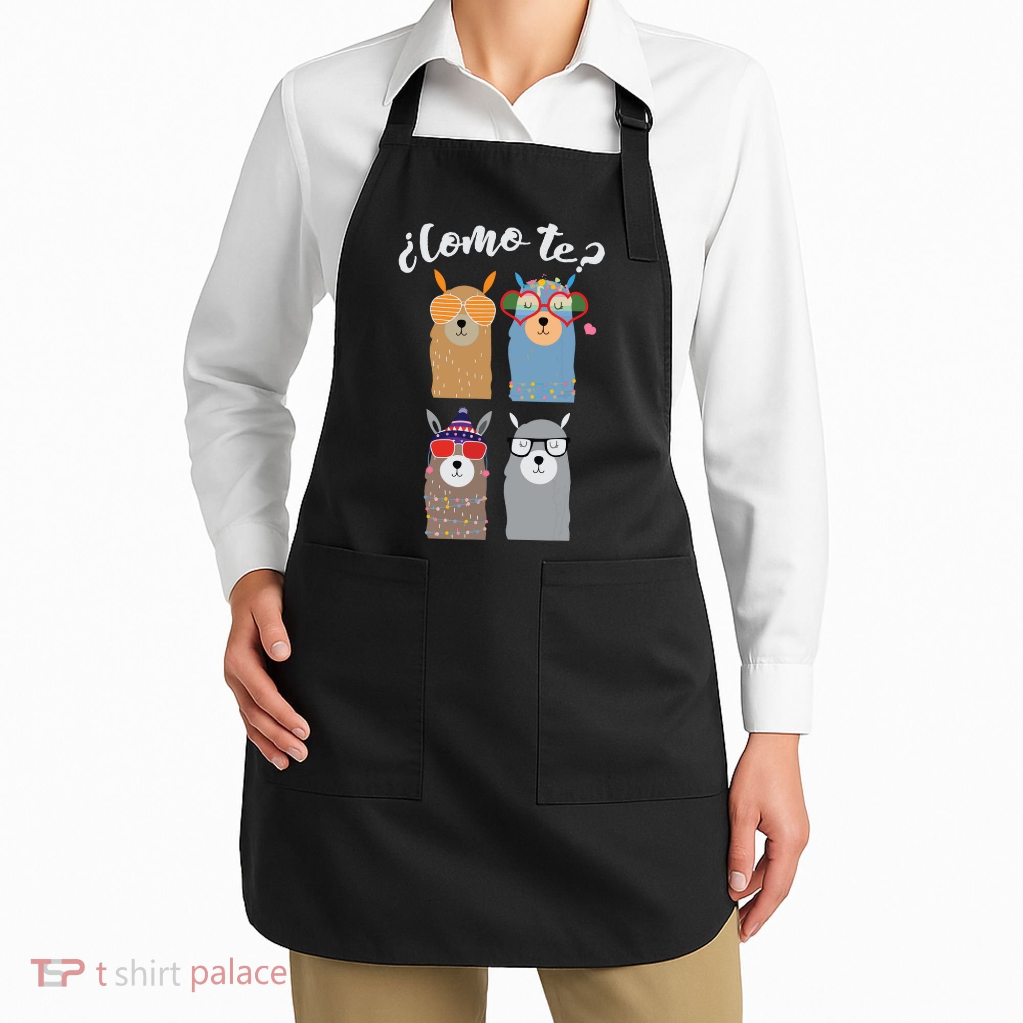 Como Te Llamas Funny Student Spanish Teacher Apron