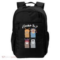 Como Te Llamas Funny Student Spanish Teacher Backpack thumb 0