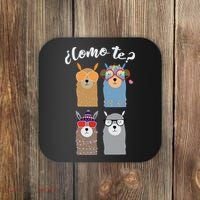 Como Te Llamas Funny Student Spanish Teacher Coaster thumb 0