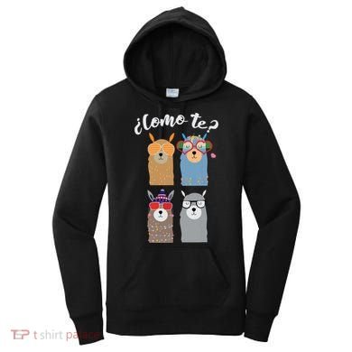 Como Te Llamas Funny Student Spanish Teacher Women's Hoodie