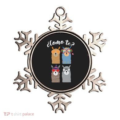 Como Te Llamas Funny Student Spanish Teacher Ornament