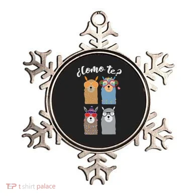 Como Te Llamas Funny Student Spanish Teacher Ornament