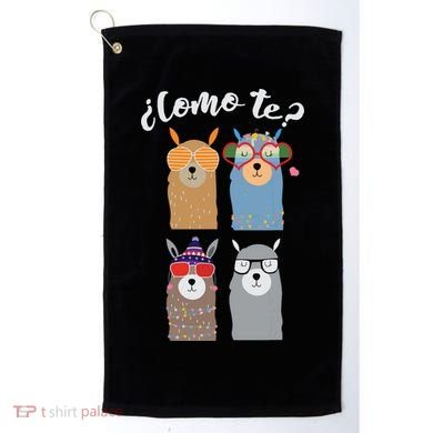 Como Te Llamas Funny Student Spanish Teacher Golf Towel
