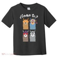 Como Te Llamas Funny Student Spanish Teacher Toddler T-Shirt thumb 0