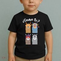 Como Te Llamas Funny Student Spanish Teacher Toddler T-Shirt thumb 2