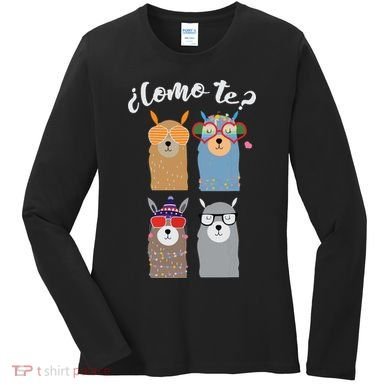 Como Te Llamas Funny Student Spanish Teacher Women's Long Sleeve Shirt
