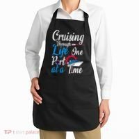 Cruising Through Life One Port At A Time Boating Cruise Trip Apron thumb 2