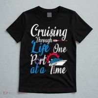 Cruising Through Life One Port At A Time Boating Cruise Trip T-Shirt thumb 5