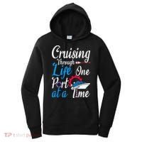 Cruising Through Life One Port At A Time Boating Cruise Trip Women's Hoodie thumb 0