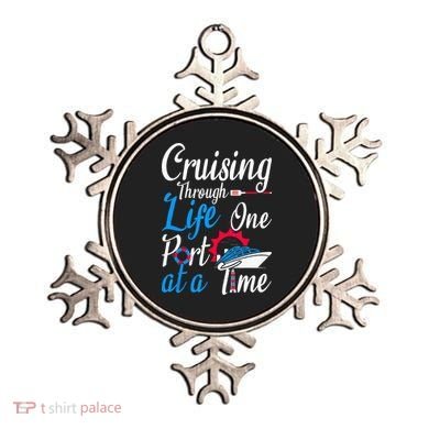 Cruising Through Life One Port At A Time Boating Cruise Trip Ornament