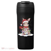 Christmas Tree Lights Rabbit Santa Hat Holiday Xmas Gift 24oz Duet Stainless Steel Tumbler thumb 0
