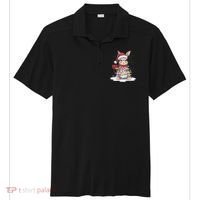 Christmas Tree Lights Rabbit Santa Hat Holiday Xmas Gift Sport-Tek Posi-UV Pro Polo thumb 0