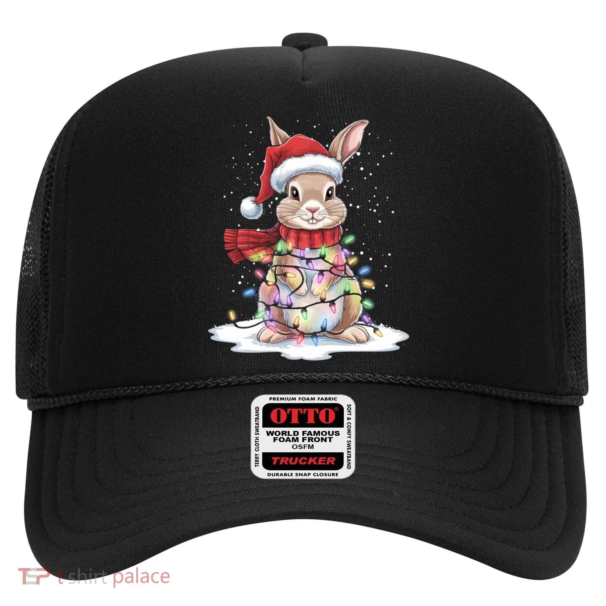 Christmas Tree Lights Rabbit Santa Hat Holiday Xmas Gift Hat