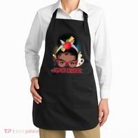 Cute #Teacher Life Afro Puff Bun Teacher Apron thumb 2