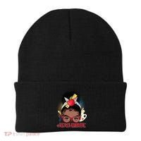 Cute #Teacher Life Afro Puff Bun Teacher Beanie thumb 0