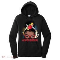 Cute #Teacher Life Afro Puff Bun Teacher Women's Hoodie thumb 0
