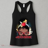 Cute #Teacher Life Afro Puff Bun Teacher Women's Tank Top thumb 3