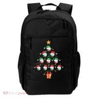 Christmas Golf Tree Light Santa Hat Funny Xmas Sport Holiday Backpack thumb 0