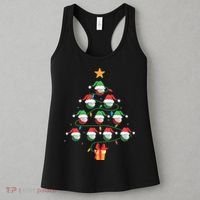 Christmas Golf Tree Light Santa Hat Funny Xmas Sport Holiday Women's Tank Top thumb 3