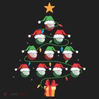 Christmas Golf Tree Light Santa Hat Funny Xmas Sport Holiday Hat thumb 2