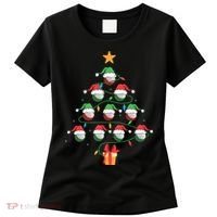 Christmas Golf Tree Light Santa Hat Funny Xmas Sport Holiday Women's T-Shirt thumb 0