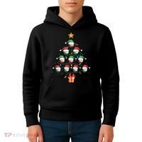 Christmas Golf Tree Light Santa Hat Funny Xmas Sport Holiday Kids Hoodie thumb 4