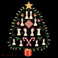 Christmas Chess Tree Light Santa Hat Funny Xmas Sport Holiday Coffee Mug thumb 5