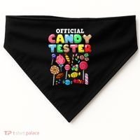 Candy Tester Lollipop Sweets Halloween USA-Made Doggie Bandana thumb 0