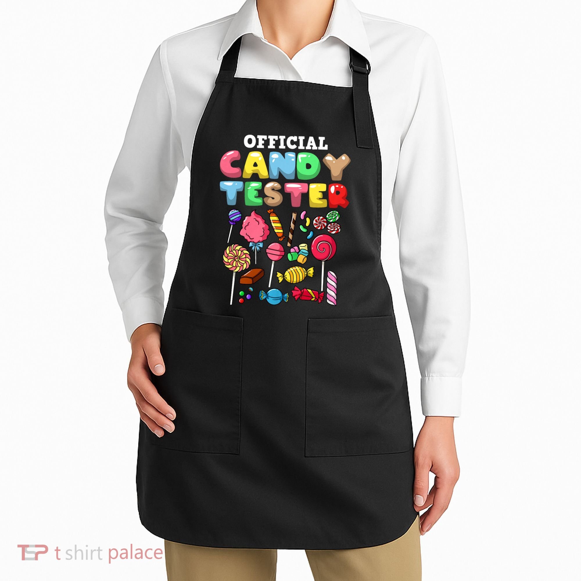 Candy Tester Lollipop Sweets Halloween Apron