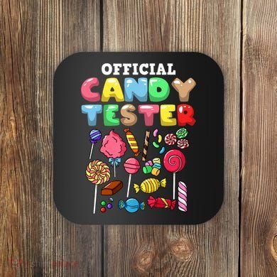 Candy Tester Lollipop Sweets Halloween Coaster
