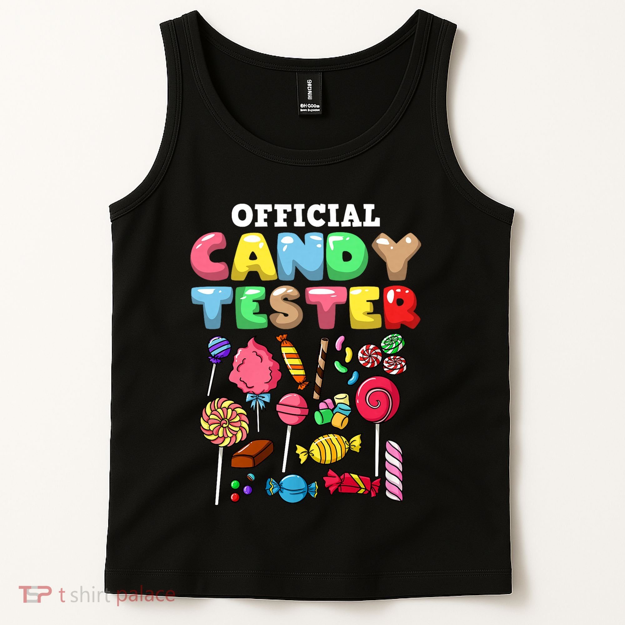 Candy Tester Lollipop Sweets Halloween Tank Top