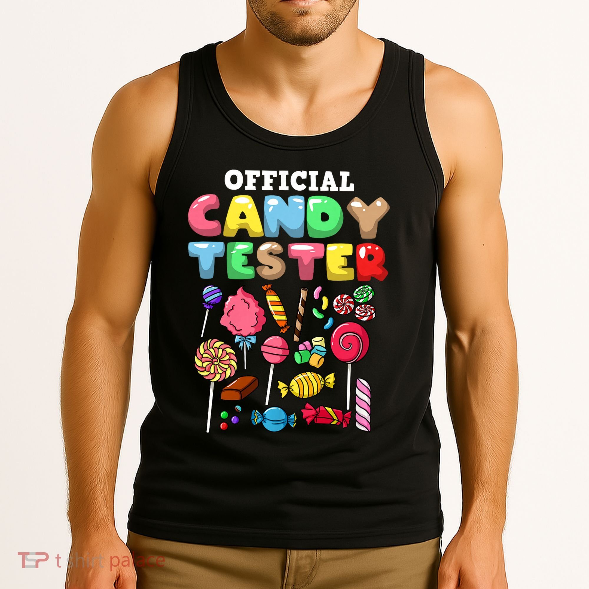 Candy Tester Lollipop Sweets Halloween Tank Top