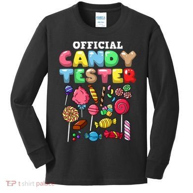 Candy Tester Lollipop Sweets Halloween Kids Long Sleeve Shirt